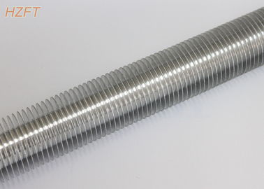 Heat Exchanging Parts Extruded Spiral Finned Aluminum Tube / Fin Tube Exchanger
