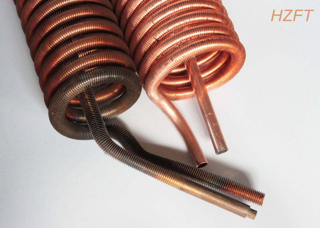 Copper or Copper Nickel Finned Tube Coil as Refrigeration Condenser
