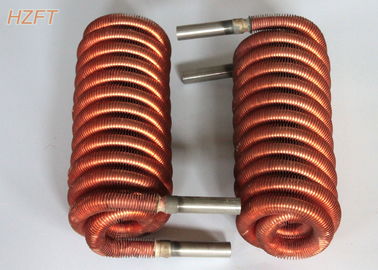 High thermal Finned Coil Heat Exchangers For Fuel Gas Condensers , Fan Coil Unit