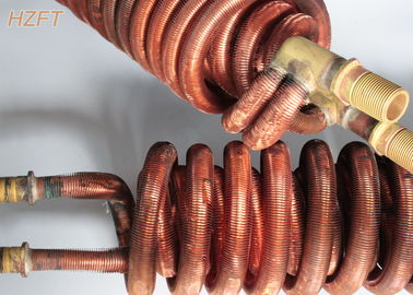 Copper or Copper Nickel Fin Coil Heat Exchanger / Finned Tube Coils