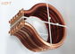 Extruded Copper / Cupronickel Finned Tube Coils For Water Heater Boiler