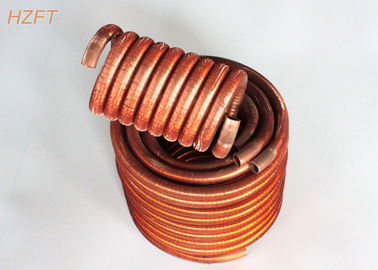 Oil Coolers Compact Design Finned Tube Coils / Water Heating Coils