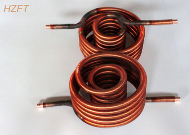 Integrated Copper Finned Tube Coils / Finned Coils for Tankless Water Heaters