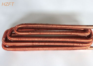 Cupronickel Water Tank Heating Coil in Solar Systems , Spiral Fin Coil